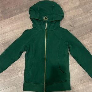 Everglade Green 
Scuba Full-Zip Hoodie 
Size 6